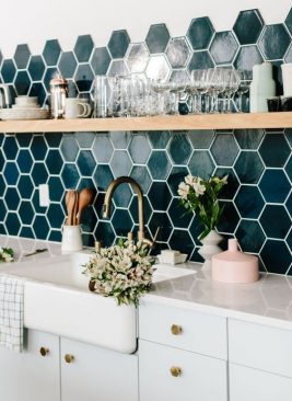 green-hex-tile-kitchen-backsplash-space-harmony-blog