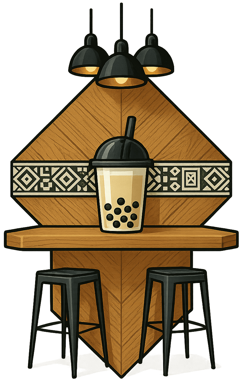 Chatime Bubble Tea Design logo