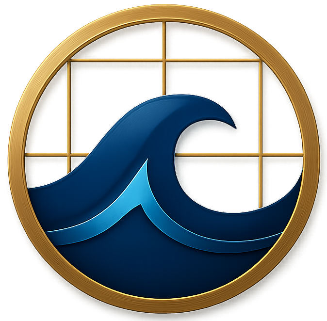 Elegant Beach house logo Elegant Beach house logo