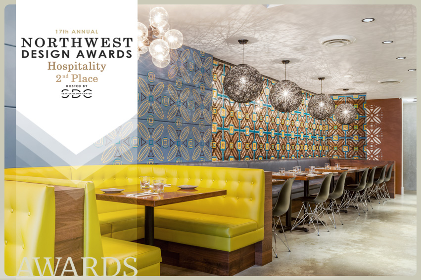 Northwest Design Awards Second Place for Hospitality Design in Pacific Northwest Regin 2017