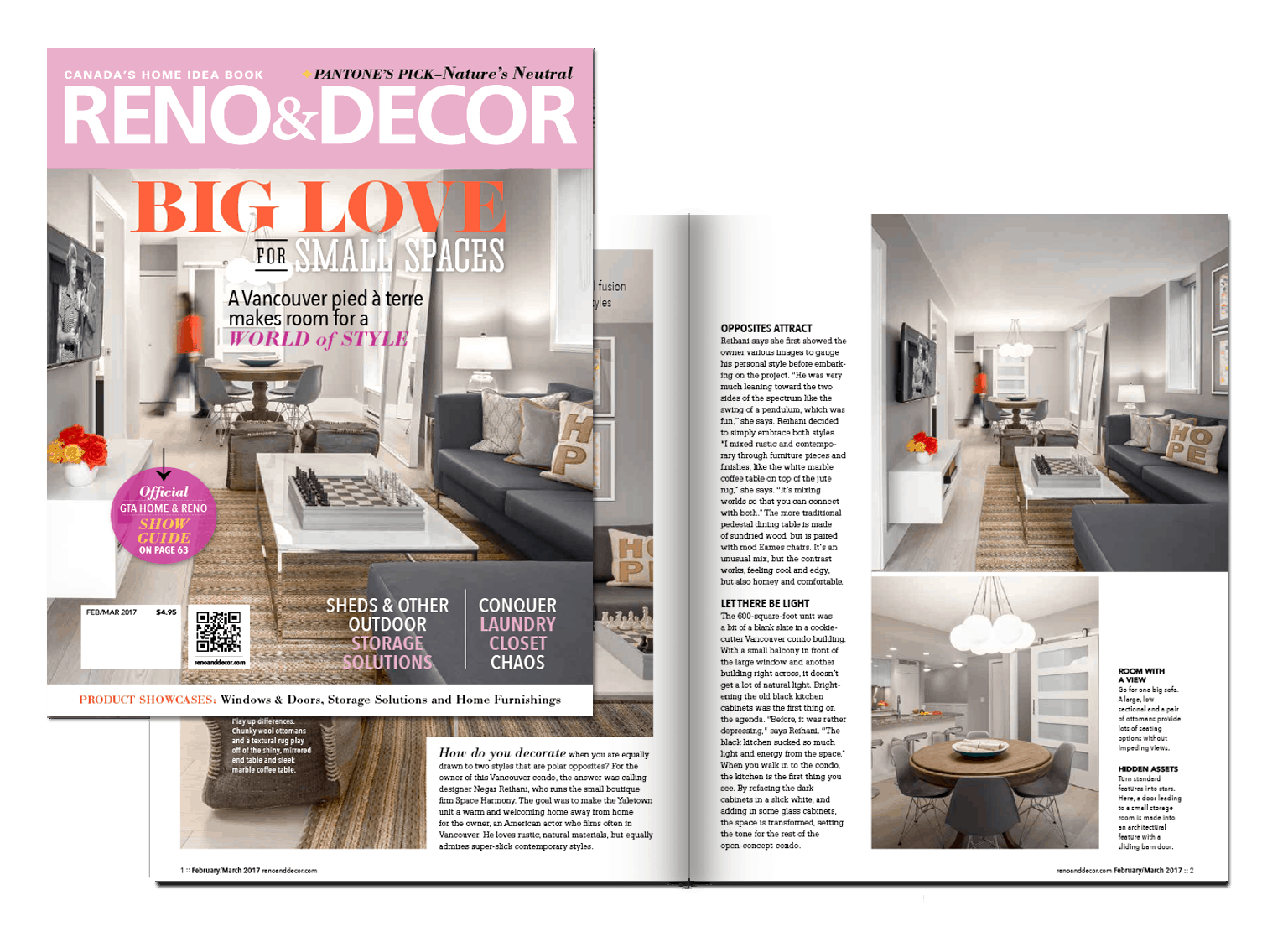 Reno & Décor – Big Love for Small Space (Cover Story)