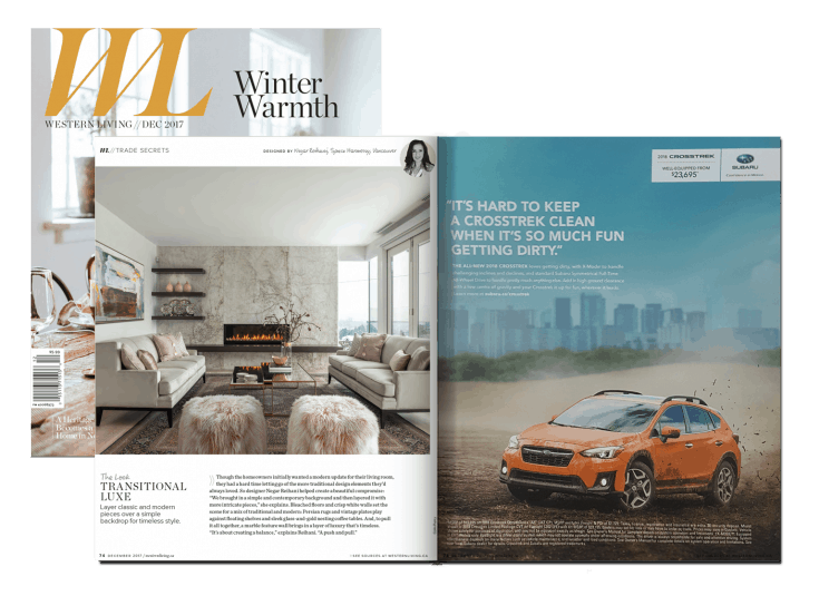 Western Living –Trade Secretes – Transitional Luxe